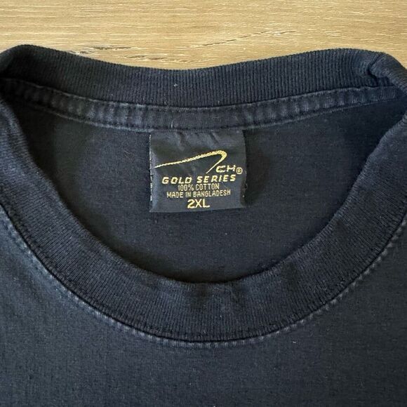 Vintage The Beatles Photo Signatures Graphic Tee Shirt Black 2XL Classic Rock - Picture 3 of 4